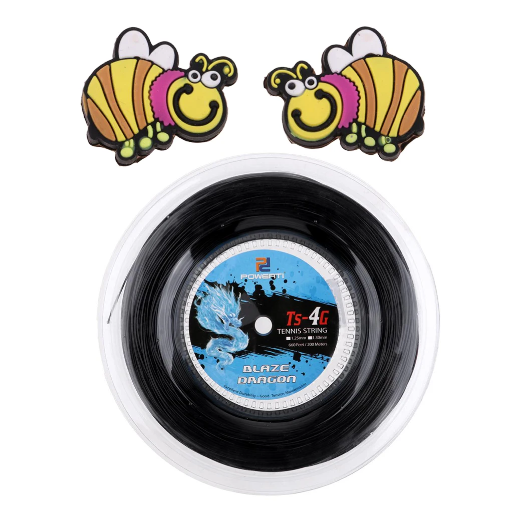 Сменные Струны для теннисной ракетки из полиэстера с демпфером 200 м 1 25 мм