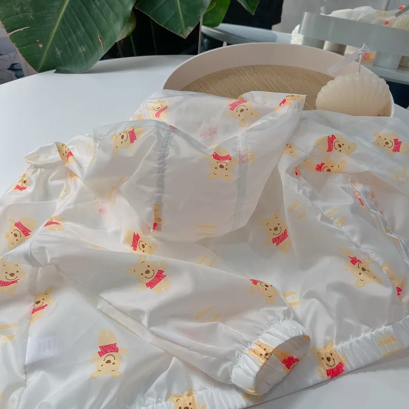 

Children Hoodie Coat 2021 Baby Boys Girls Cartoon bear Hoodie Sun protection coat Boy Girl Clothes E100261