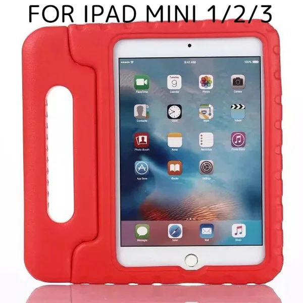 Mini 123 Red EVA Fundas для IPad Mini 4 чехол для детей роскошный EVA пены Стенд противоударный чехол для Apple IPad Mini 5 1 2 3 retina с ручкой - Цвет: Mini 123 Red EVA