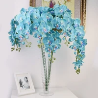 1 artificial butterfly orchid silk home floral decoration table set wedding photography holding flowers fake flower bunch