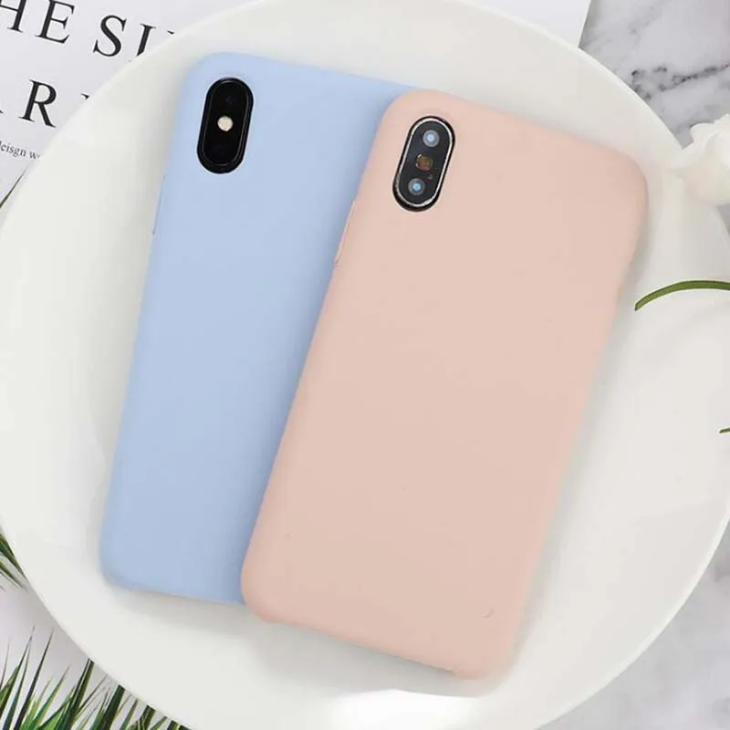 Ударопрочный силиконовый чехол для телефона ультра тонкий мягкий матовый iPhone X XS