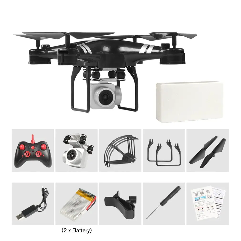 1080P camera 2 bat Дрон KY101D 4K RC вертолет с HD wifi FPV 16MP камера 2,4G 4 оси RC Квадрокоптеры дроны 22 минуты долгий Летающий Дрон - Цвет: 1080P camera 2 bat