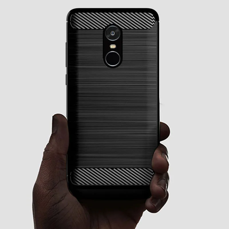 Чехол для Xiaomi Redmi Note 4 4X силиконовые чехлы из ТПУ бампер ударопрочный карбоновый