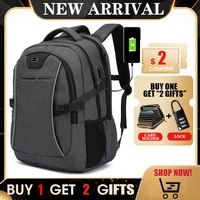 aubmiea hidden anti theft zipper 15 6inch men school laptop backpacks water repellent travel 20l multi usb charger male mochila