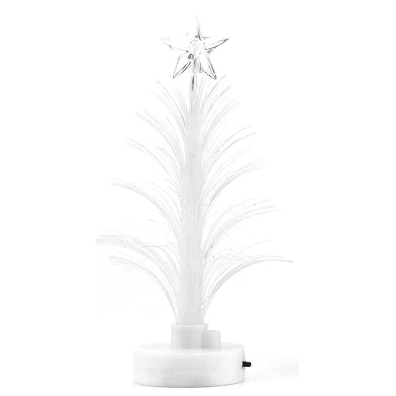 

Colorful LED Fiber Optic Nightlight Decoration Light Lamp Mini Christmas Tree