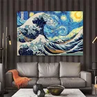 Картины на холсте Великая волна от канагавы, художественные плакаты и принты на стене, классические знаменитые морские пейзажи, художественные картины, Куадрос