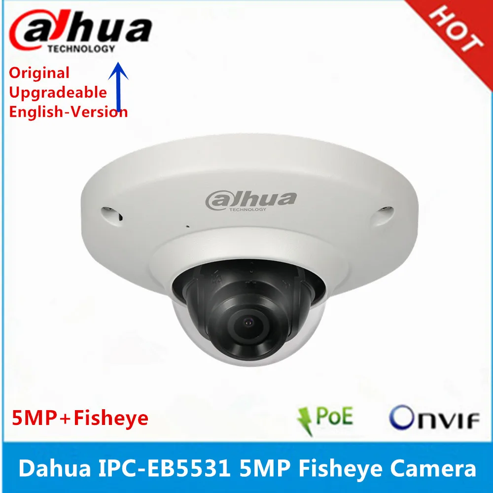 Dahua IPC-EB5531 5 Мп WDR Panorama 180 градусов Встроенный микрофон с слотом для sd-карты POE сетевая ip-камера «рыбий глаз» заменяет IPC-EB5500