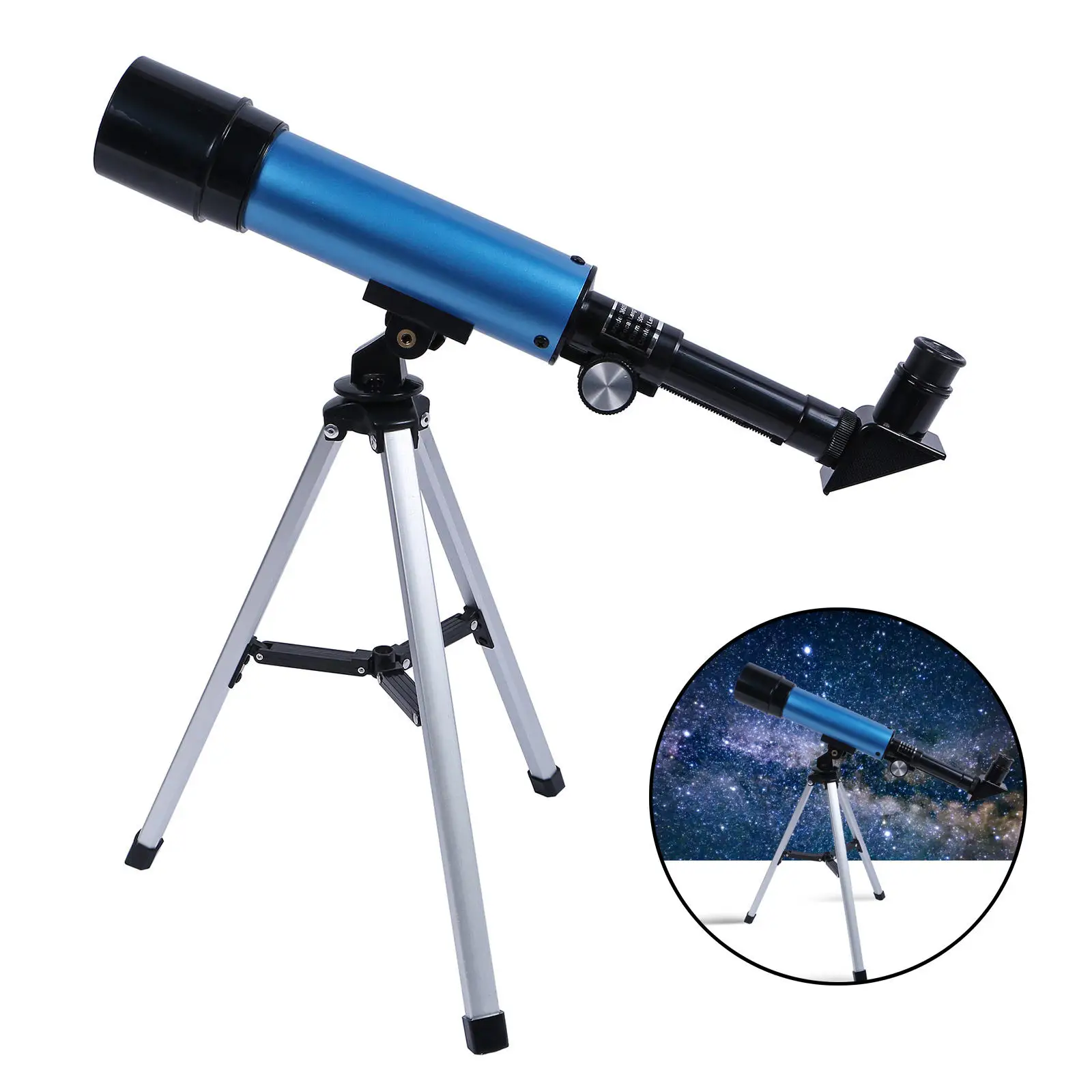 

Lunar Telescope for Kids, 90x Magnification, Includes Two Eyepieces, Tabletop Tripod Gift for a Young Astronomer Kids Beginners