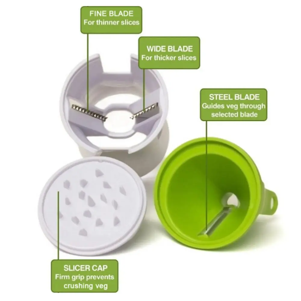

1PC Blades Vegetable Spiralizer Slicer Twister Handheld Spiral Cutter Fruit Grater Cooking Tools Spaghetti Pasta Kitchen Gadget