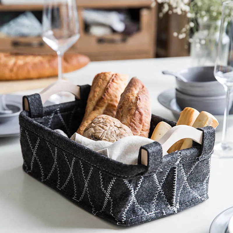 Складные контейнеры для хранения складные корзины белья из войлочной ткани