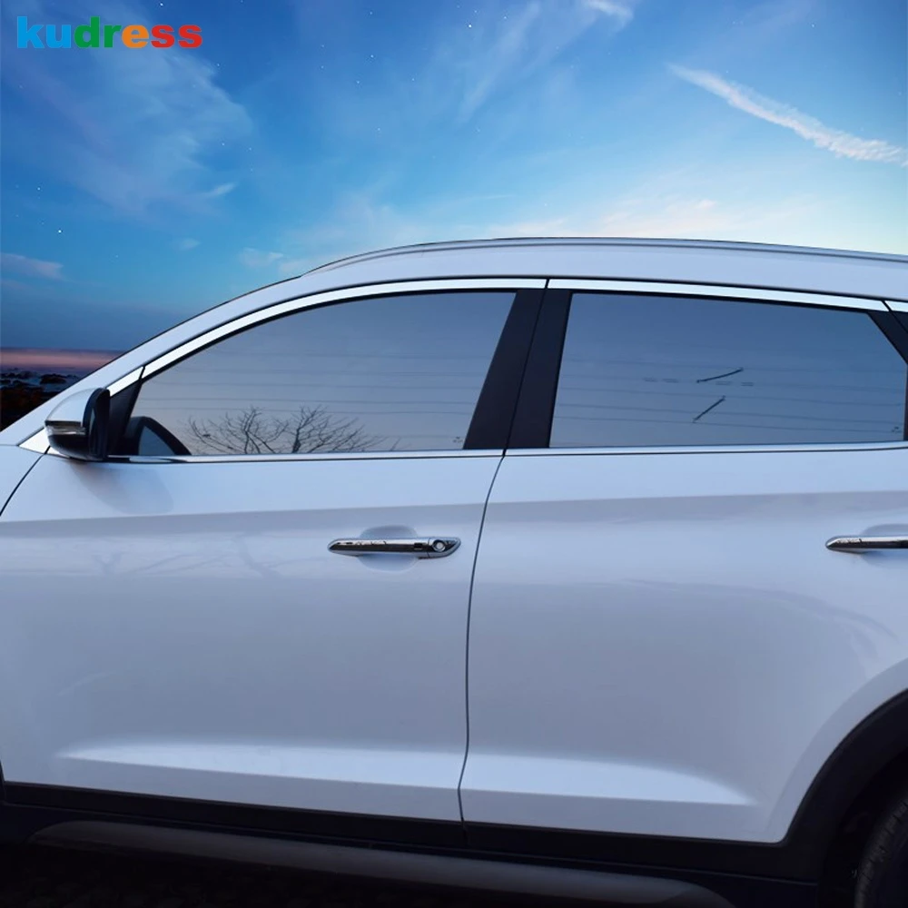 Для hyundai Tucson TL- углеродное волокно боковая Автомобильная дверная ручка Крышка отделка Молдинг Накладка наклейка аксессуары