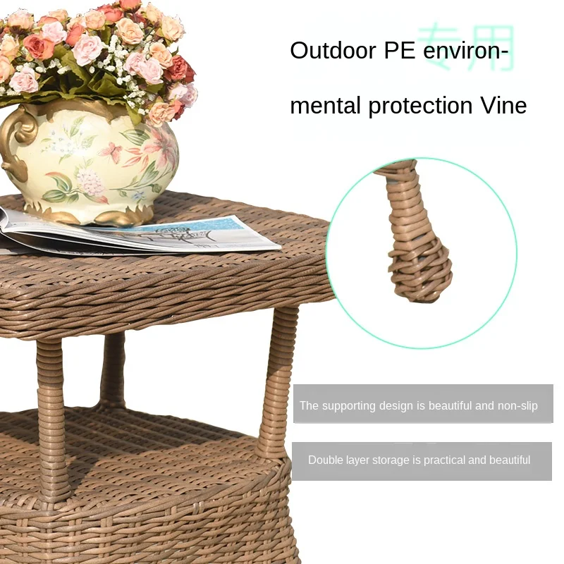 Sunshine открытый ротанговый стол и стулья вилла внутренний двор сад для досуга