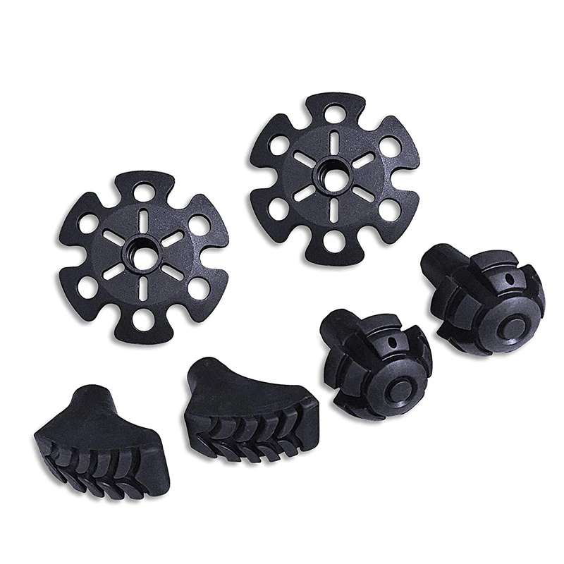 6 шт./упаковка Нескользящие износостойкие защитные накладки на походные стойки |