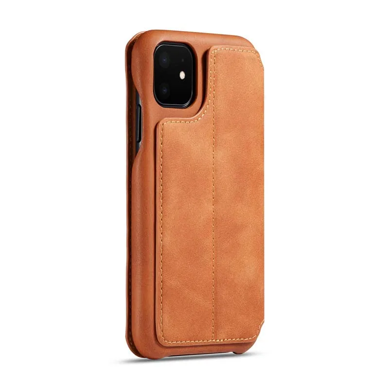 Роскошный флип кожаный чехол для iphone 11 11pro 11proMax чехол для телефона с отделением для карт, на магните стоячий кейс-держатель Fundas KS0339