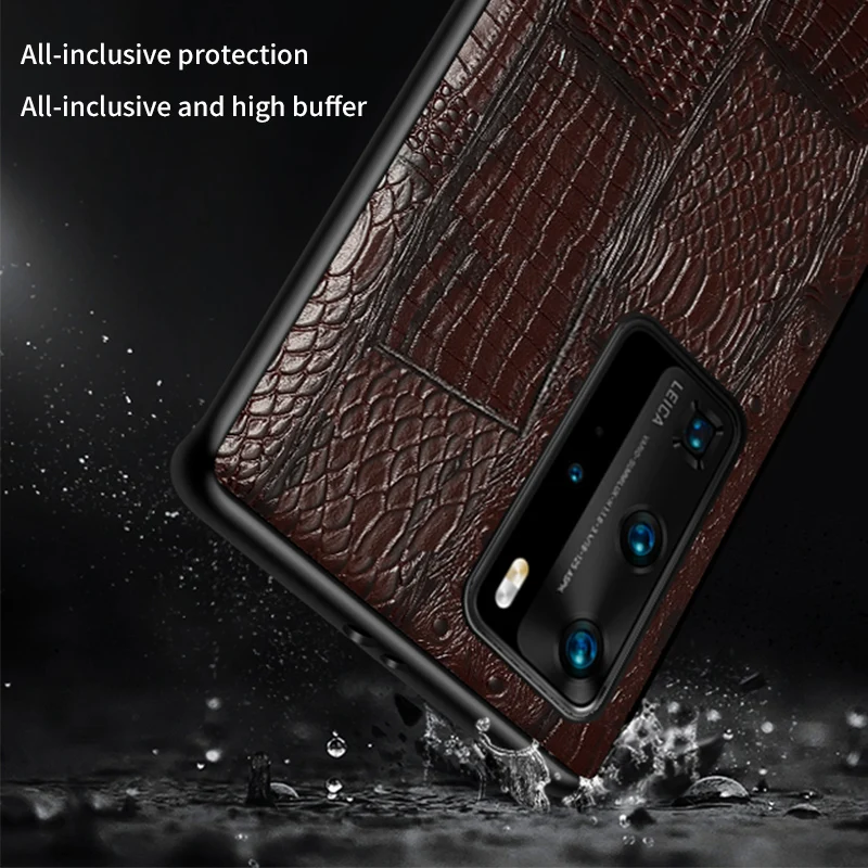 Брендовый чехол LANGSIDI для HUAWEI P40 PRO P30 LITE p20 MATE 20 роскошный кожаный estuche nova 5t Honor 30 pro lite