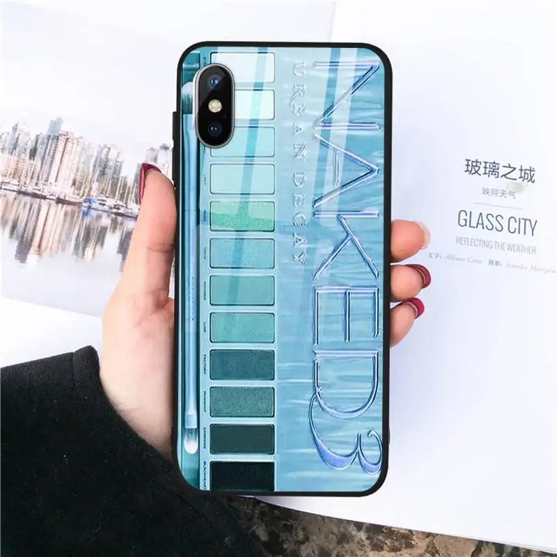 

Makeup Eyeshadow Palette Phone Case Tempered glass For iphone 11 12 PRO MAX X XS XR 5C 6 6S 7 8 plus