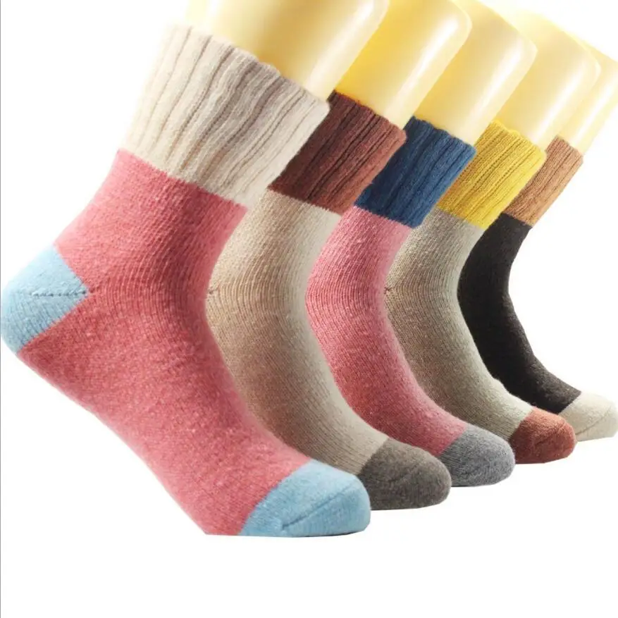 5 пар/лот высокого качества в широкую полоску хлопок и шерсть беременным женщинам