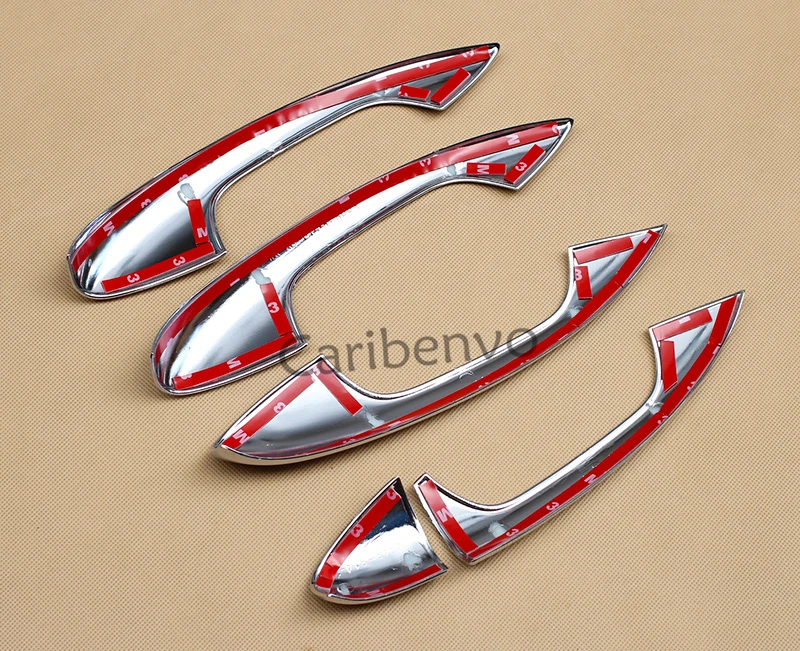 4 шт./компл. глянцевый хромовые автомобильные дверные ручки крышки для 2016 2019 Mercedes