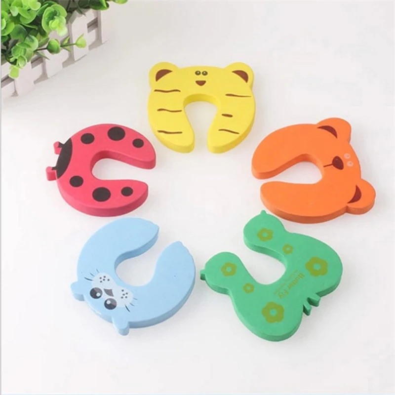 5 шт./компл. пенопластовый Ограничитель для двери с изображением животных из