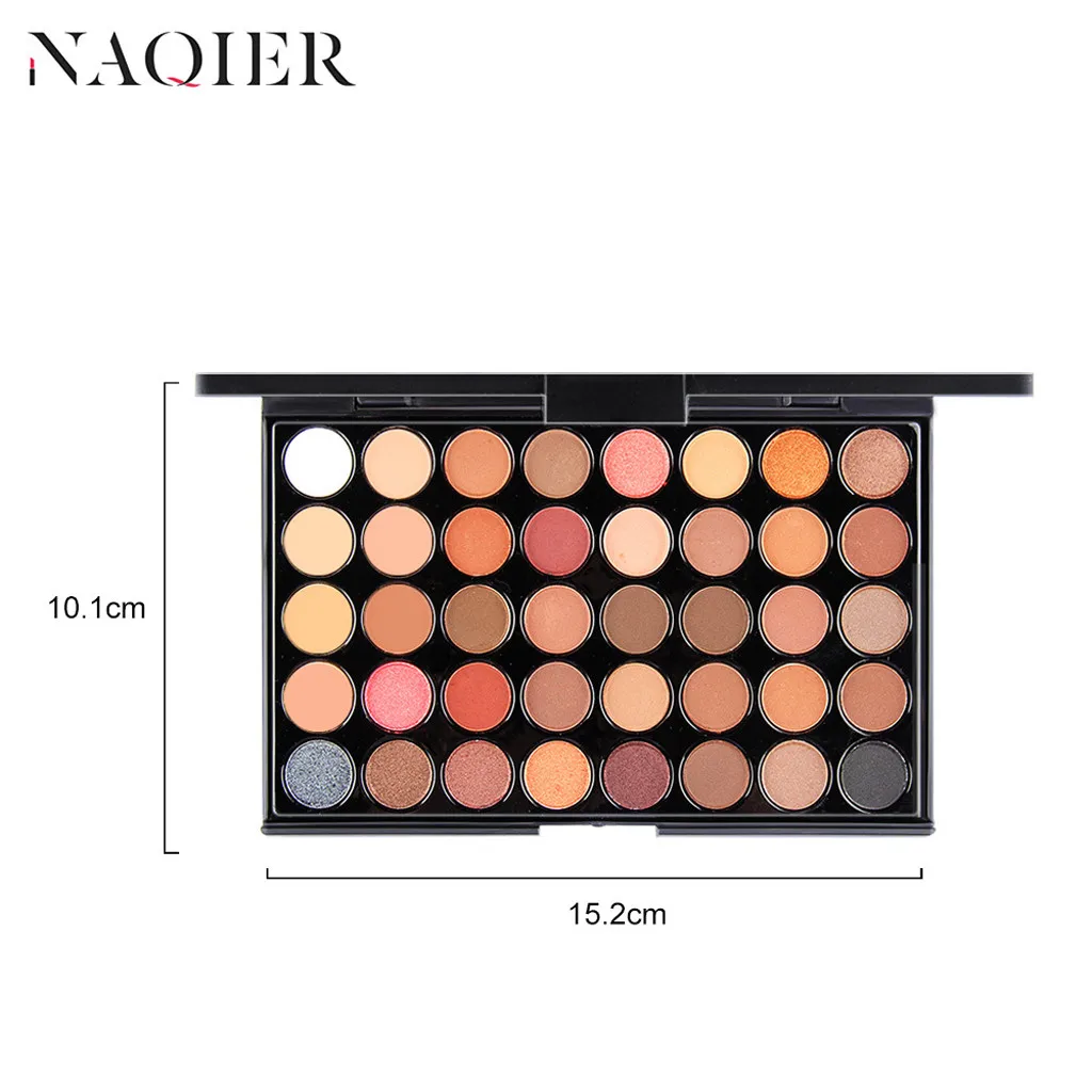 40 цветов перламутровые блестящие тени для век пудра палитра матовые