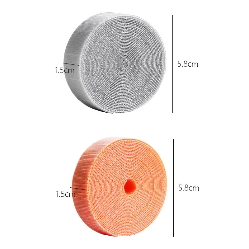 

Reusable Cable Straps Cable Ties Hook & Loop Nylon Fastening Tape Wire Organizer Self Adhesive Fastener Tape DIY Accessories