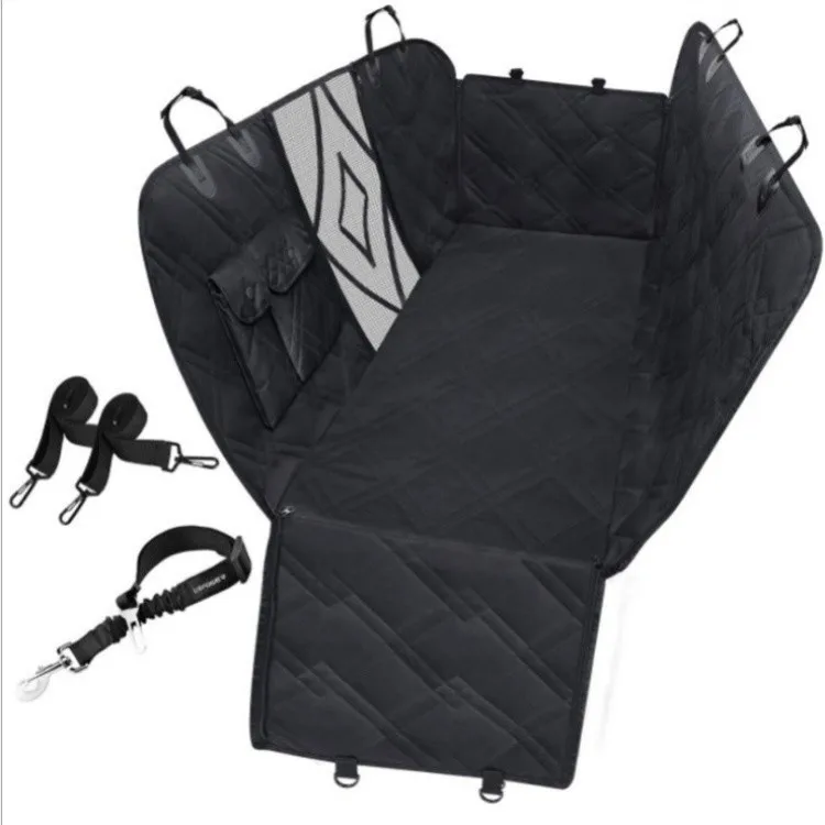 

Dog Car Seat Cover View Mesh Waterproof Pet Carrier Car Rear Back Seat Mat Hammock Cushion Protector With Zipper And Pockets