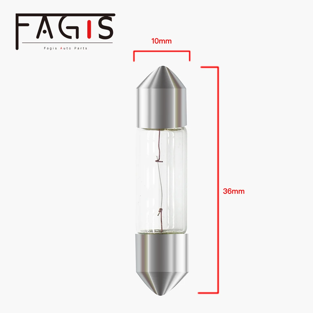 Рисунок 2 - Festoon SV8.5 C5W 12V 5W 36mm 39mm 41mm