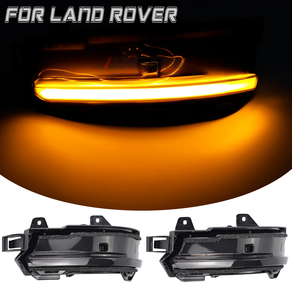 

2pcs Dynamic Mirror For Land Rover Discovery Sport Range Rover Evoque Velar Jaguar F-Pace E-Pace Light LED Blinker Turn Signal