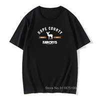 far cry 5 t shirts edens gate t shirts for men short sleeves vintage game john seed hope county cross tee shirt cotton tops new