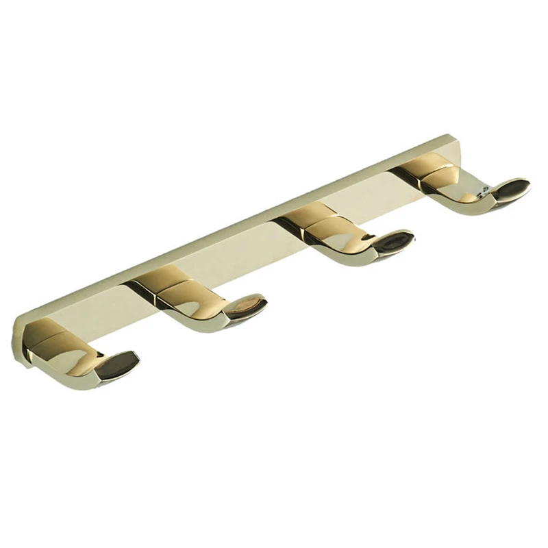 

1 шт., золотистые крючки для халата, 4 ряда