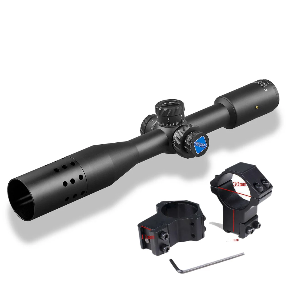 Discovery HD 10X44SFIR фиксированный Мощность 30 мм трубка подсветки 1/10MIL замок Сброс прицел охотничья Оптика прицел - Цвет: high 11mm mount