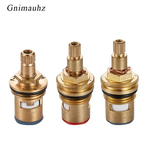 Сменный латунный Керамический дисковый кран 12 дюйма, четверть оборотов, картриджи, втулка, 20 Зубцов, аксессуары для смесителя ванной комнаты