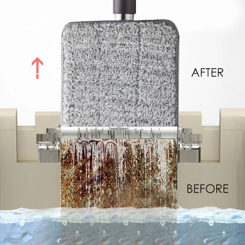 Тканевые домашние насадки для швабры без рук плоские Волшебные автоматические и