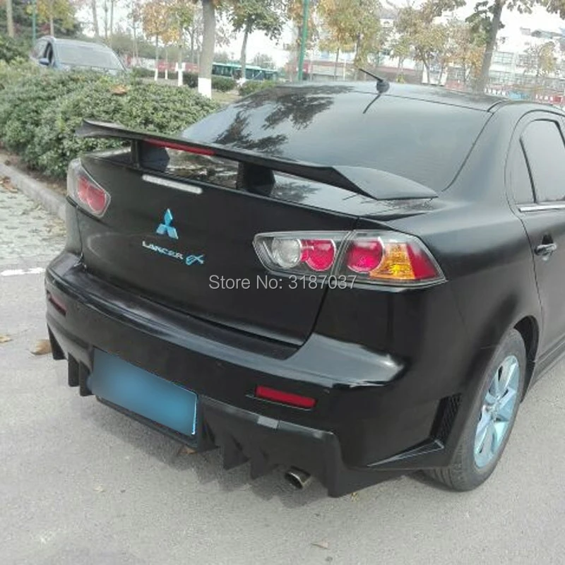 Спойлер для Mitsubishi Lancer 2009-2017 пластиковая задняя крышка багажника из АБС-пластика