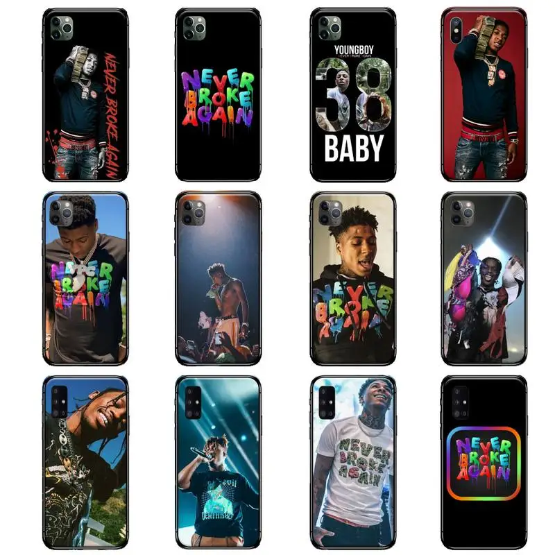 

Never broke again Youngboy Phone Cases for iPhone Samsung Note S A 6 7 8 9 10 20 51 11 12 Pro XS MAX S Plus X XR Ultra