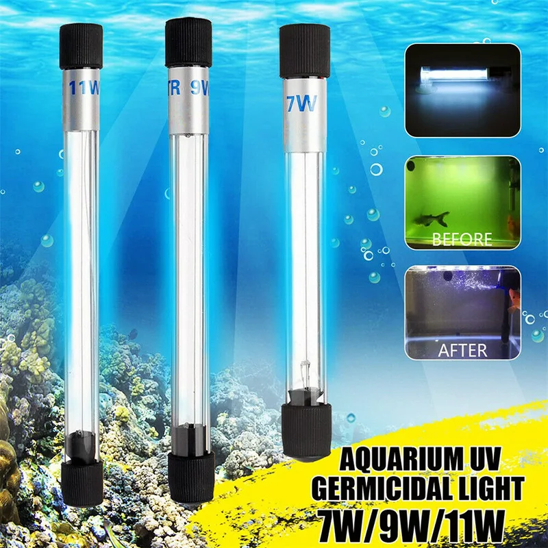 Лампа для аквариума UVC УФ стерилизатор освещение бактерицид Дезинфекция