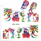 Декоративная наклейка для ногтей, украшение для ногтей, слайдер, цветок, бабочка, Русалка, волк, тотем, наклейка для ногтей, товары для украшения ногтей