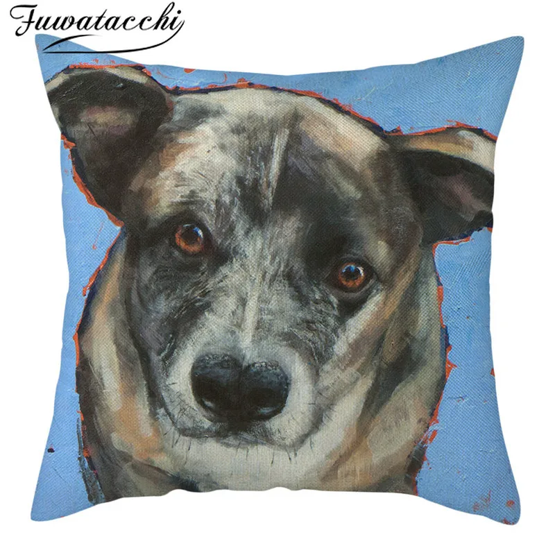 Чехол на подушку для милых собак Fuwatacchi милый чехол подушки Poppy Corgi Husky Frensh Bull