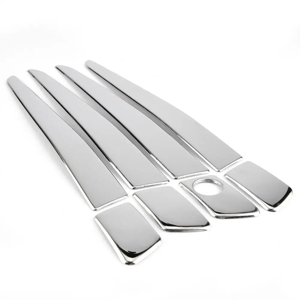 8 шт. стальные полированные Серебристые хромированные накладки на дверные ручки