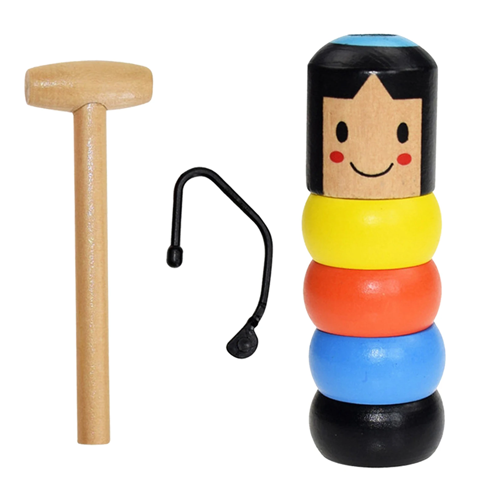 

Unbreakable Immortal Wooden Man Toy Stubborn Tumbler Stage Trick Props