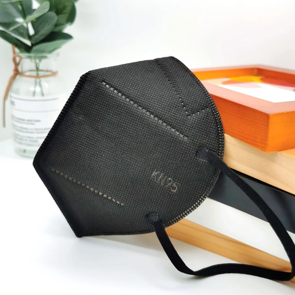 Маска fpp2 ffp2mask черная респираторная маска ffp2 kn95 маски для лица рта