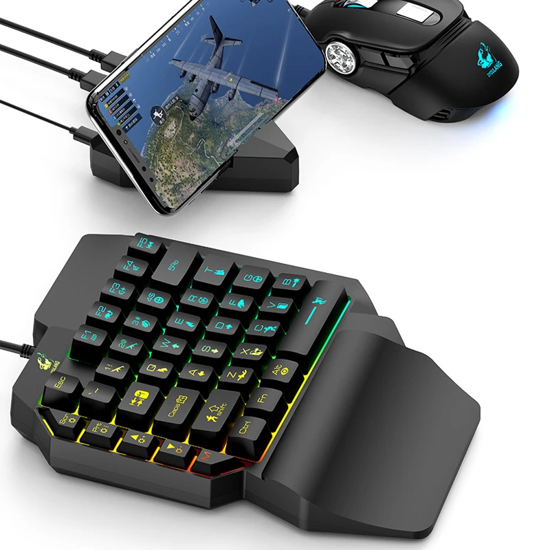 Игровая мини клавиатура Teclado Gamer с 39 клавишами Мобильный планшет проводная