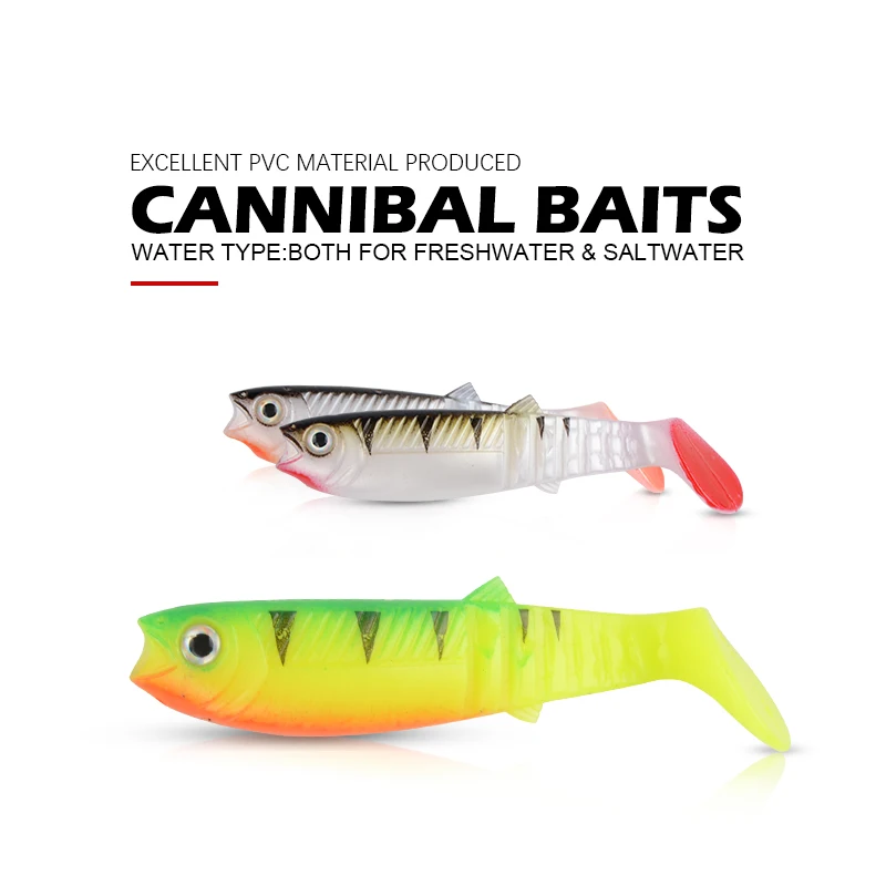 MEREDITH 3 шт. 22 г 12 5 см Cannibal мягкие приманки рыболовные искусственные приманки|fishing