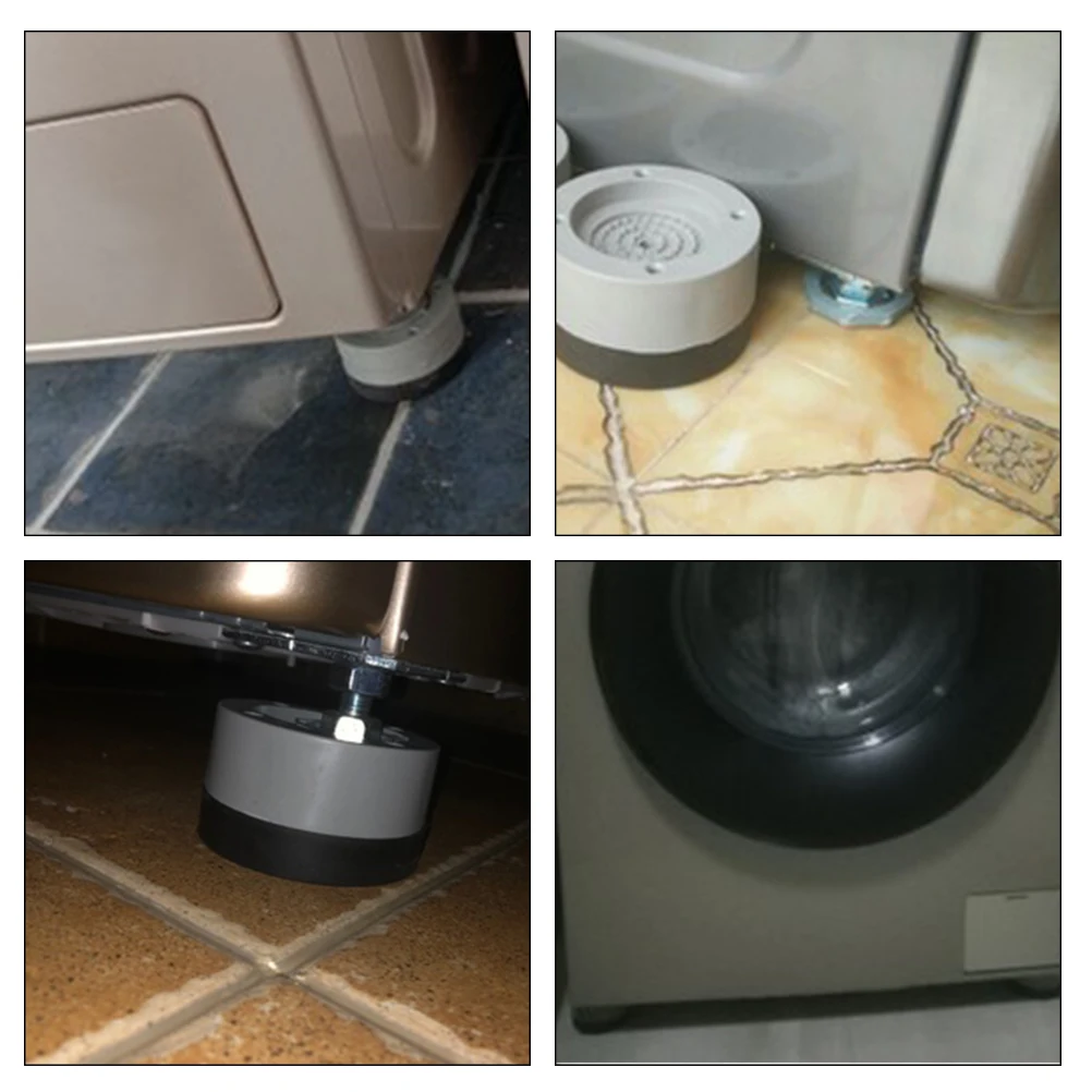 

4Pcs Washing Machine Anti-Vibration Pads Heavy Duty Washer Dryer Pad Furniture Non Slip Antivibration Feet Floor Protectors Mat