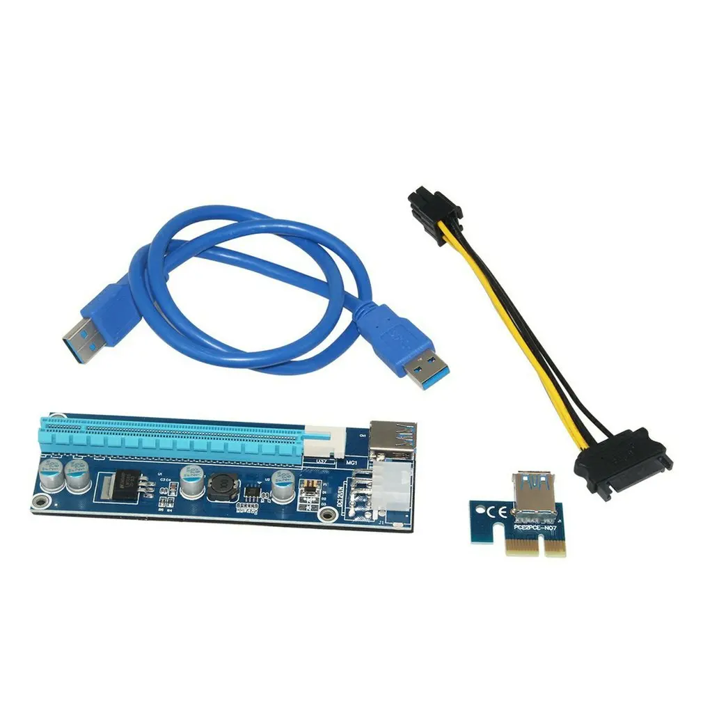 

U36 U37 U38 PCIE 1X To 16X Graphics Card Transfer Mining Card Extended Cable With 60cm Usb Cable For Xp / Win 7 / 8 / 10
