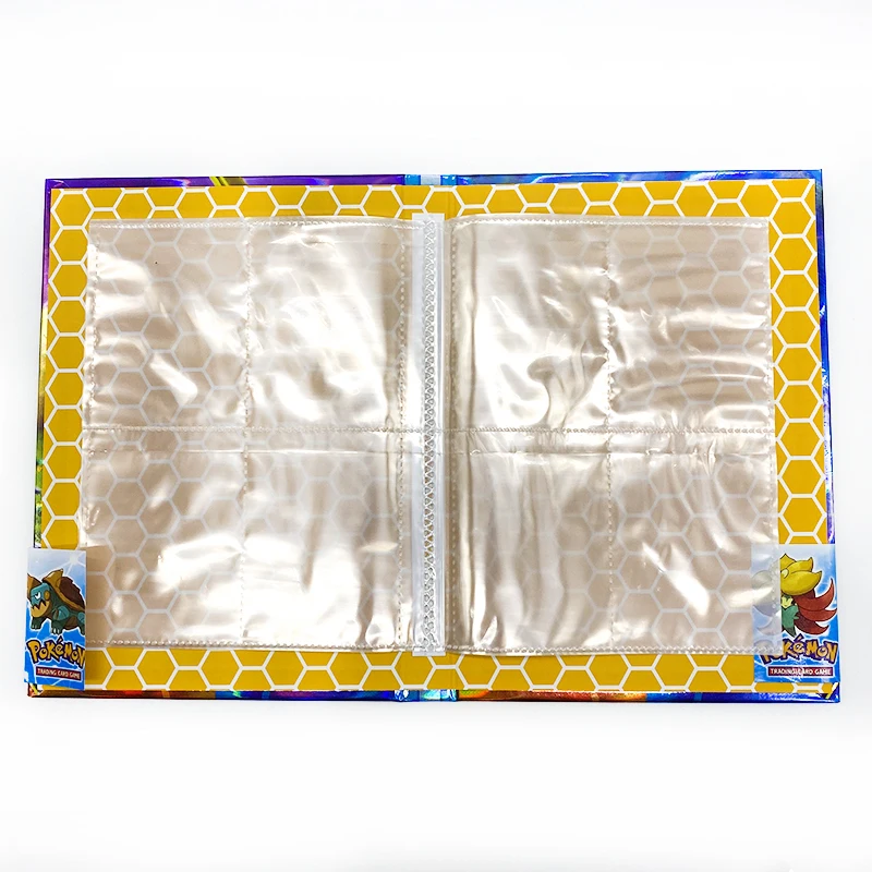 

Pokemon Cards 48pcs 3D Flash Card Collection Holder Album Toys for Children Collection Album Book Playing Trading Card