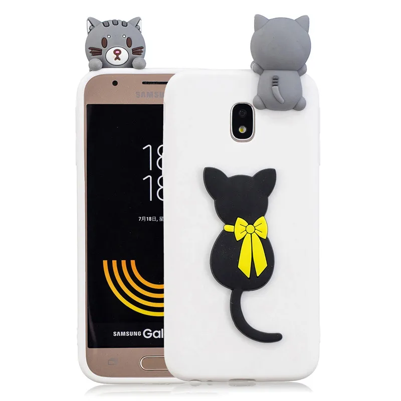 3D Милый Панда Единорог кактус силиконовый чехол для телефона на Fundas samsung Galaxy J3 J5 J7 A7 A3 A5 чехол для женщин и детей - Цвет: K