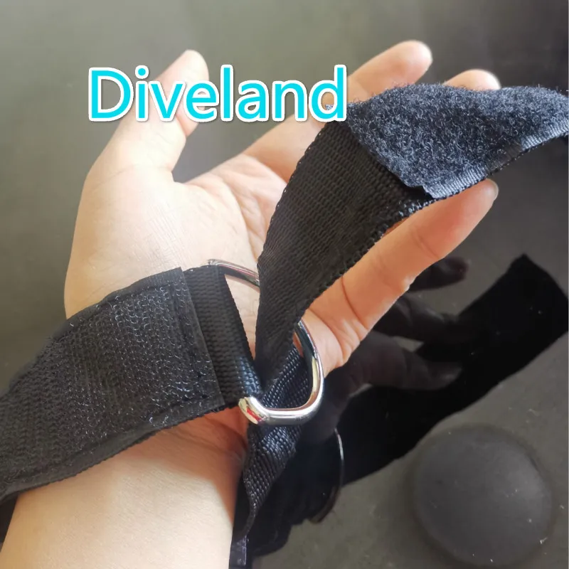1PCS 40CM/15.7 inch Black Adjustable Padded Wrist Strap Webbing Velcro Hand Lanyard For Scuba Diving Swimming Pool Accessories | Спорт и