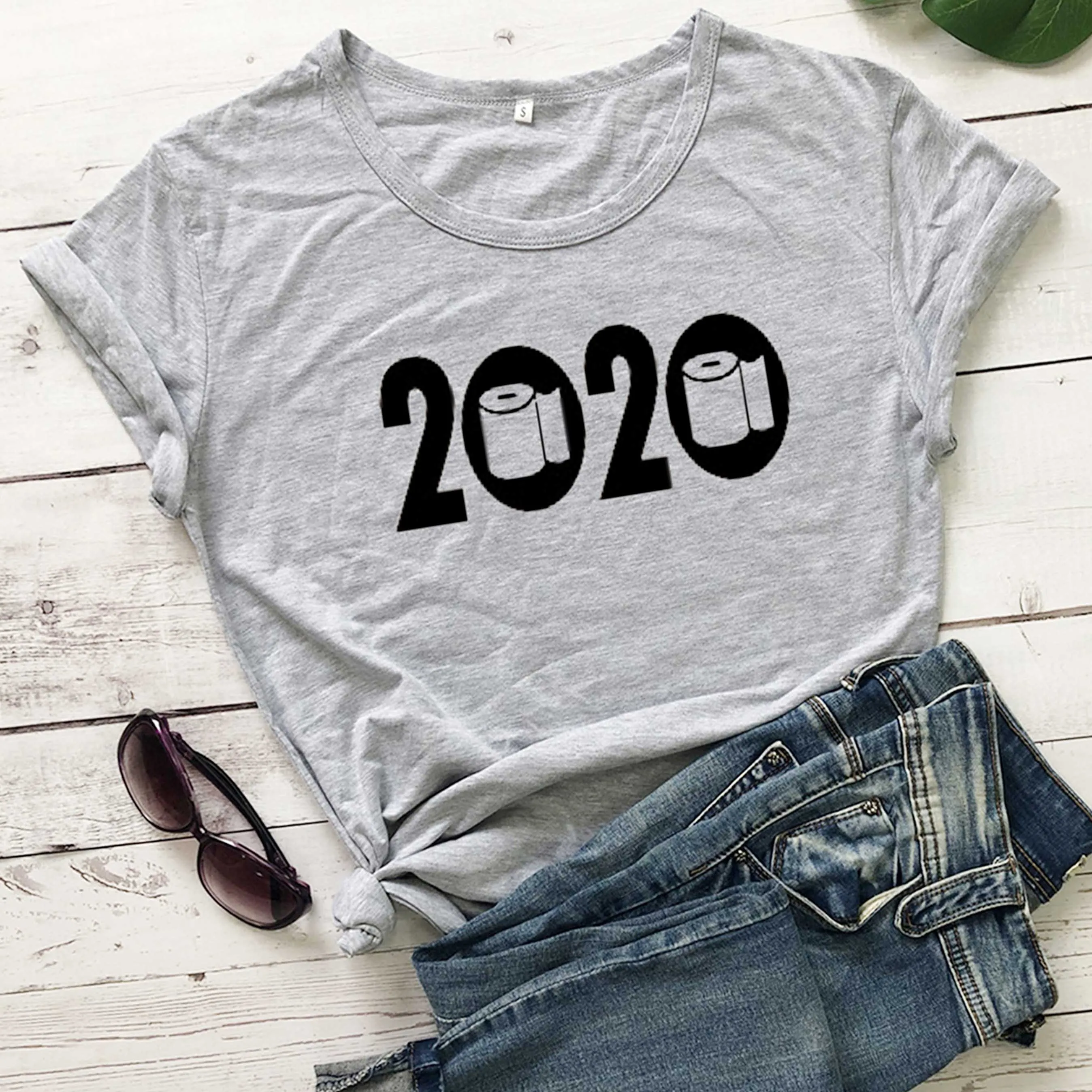 

2020 Toilet paper graphic cute funny pure cotton casual grunge tumblr vintage slogan t shirt Parody tees street style top-M995