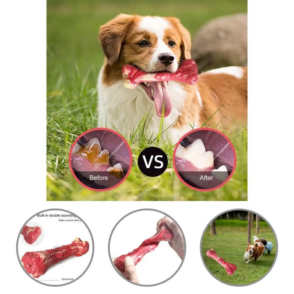 

Гибкая Экологически чистая палочка для собак, игрушка для ухода за зубами, жевательная игрушка для домашних животных, встроенный свисток дл...